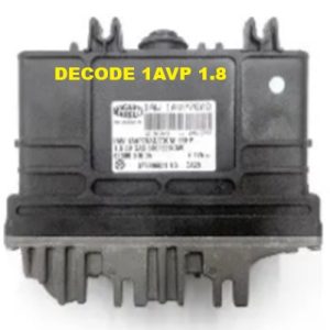 VW 1AVP  GASOLINA ARQUIVO para para DECODE  (SEM IMOBILIZADOR ) em veículos TROLLER ECU 1AVP.