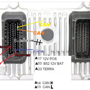Arquivo original  Fiat 1.4 8V BR EVO 7GF.AW HW201 IAW7GFHW201 01098  55268087 3032Q22  SOFT MPC / SOIC 95640 para recuperação de soft ou mudanças de SW.