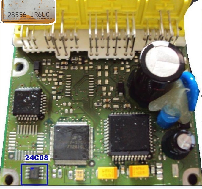 Arquivo reset clear Nissan Frontier 28556 JR60C tambem erro B1059 soic 24c08 - Imagem 3