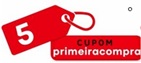 Cupom de 10% descontos por R$5,00 reais  , como teste de segurança e confiança de sua forma de pagamento.