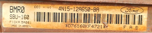 Arquivo original para ecu Ford EEC-VI ECCV6 EECVI BMR0 4N15 12A540 BA SBU160. - Imagem 3